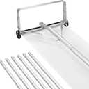 VEVOR Snow Roof Rake, 5.2-30 ft Adjustable Reach, 18.5'' Aluminum Blade, Roof Rakes for Snow Scraper with Wheels & Slide, Roof Snow Removal Tool for House Rooftop Leaves Debris Clearing