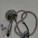 Shower Head with Handheld High Pressure-Full Body Coverage Powerful Rain Showerhead Extra 60" Long Hose and Adjustable Brass Joint Holder- The Perfect Detachable Heads for Bathroom Upgrade (Polished Chrome)