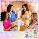 36 Pack Valentine's Day Gifts Cards with Multi Color Stretchy String Set for Classroom Exchange Gifts Bulk Adults Fidget Tools Funny Valentines Cards for Party Favors Birthday Return