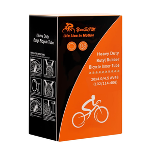 Heavy Duty Butyl Rubber Bicycle Inner Tube 20x4.0/4.5 AV48 (102/114-406) 2Pc