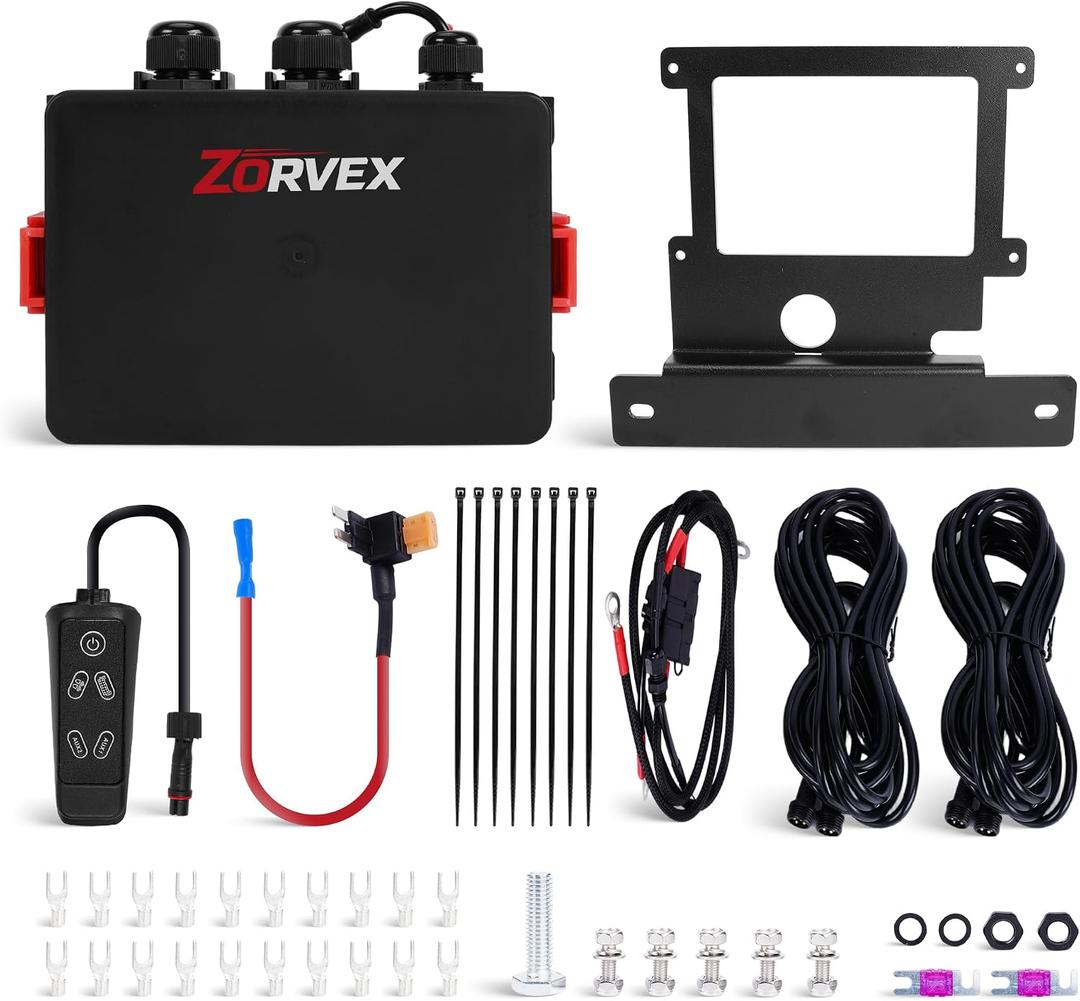 JL400 Grab Handle Switch Panel fits for 2018-2023 Jeep Wrangler JL & Gladiator JT,4-Switch Power System,Plug and Play