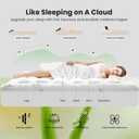 Mattress Pad - Bamboo Viscose Mattress Protector, Quilted Fitted Pillow Top Mattress Topper with Deep Pocket, Full Size