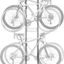 Bike Rack for Garage & Home by Delta Cycle - No Drilling Required - Fully Adjustable Gravity Storage Rack for Any Style Bicycle - Freestanding Vertical Rack