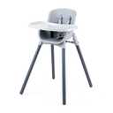 Chicco Zest 4-in-1 Folding High Chair, Feeding Chair, Toddler Chair and Youth Stool, Multi-Use Easy Clean High Chair, Seasalt/Grey