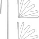 120 Pack Drip Tubing Stakes, 5 inch Galvanized Steel Landscape Staples for 1/4" or 1/8" Diameter Tubing - Irrigation Anchors for Garden and Lawn