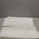 MIULEE Sidelight French Door Curtains Set of 2, Light Filtering Window Treatment for Narrow Glass Door 25 x 72 Inches with Tieback, Ivory