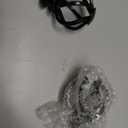 KAMANINA Replacement Finials for 1 or 7/ 8 Inch Curtain rods, Twisted Cage, M6 Screw Rod Finials, Black, 2pcs