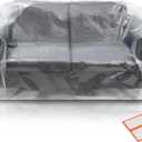 Plastic Furniture Covers for Moving - Heavy-Duty Loveseat Cover for Love Seat, Bench and Large Items, Clear Bags for Renovation, Wrap or Storage - Extra Large Bag Open Size 68 x 42 x 62 Inch