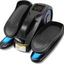 Under Desk Elliptical Machine, Electric Leg Exerciser for Seniors, Compact Seated Pedal Exerciser, Portable Elliptical Trainer with Remote and Non-Slip Pedals for Teens Adults