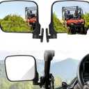 XATVXUTV UTV Side Mirrors for Honda Pioneer 700-2 700-4 2014-2025, Adjustable SXS Side View Mirrors Wide Folding Clear Rearview Mirror for Honda Pioneer 700-2 700-4 2014-2025 Accessories, 1 Pair