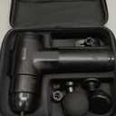 AERLANG Massage Gun with Heat Deep Tissue Back Massager Neck Massager for Pain Relief,Muscle Percussion Massage Gun, Birthday Gifts for Men Women Dad him Handheld Message Gun with 7Heads&Silent (Black)