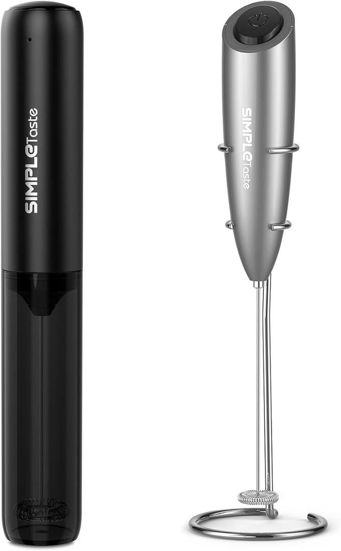 SIMPLETaste Milk Frother Battery Operated & Rechargeable