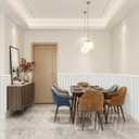 Wainscoting Panels, Board and Batten Wall Panel Kit, White PS Beadboard Wall Panels, Beaded Polystyrene Wall Board for Interior Wall Décor, 79.3”Wide X 40.7”High, Covers 22.38 Sq.Ft
