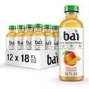 Bai Antioxidant Infused Water Beverage, Malawi Mango, with Vitamin C and No Artificial Sweeteners, 18 Fluid Ounce Bottle, 12 Pack EXP: 04/26/2026
