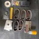 Mini Belt Sander, Electric Power Bench Belt Grinder, Adjustable Speed Electric Grinding Sanding Machine 