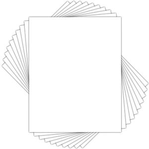 Golden State Art, Pack of 10 Uncut 16x20 White Mats Matboards, Acid Free Backing Matt Board for Photos, Frames, DIY Projects