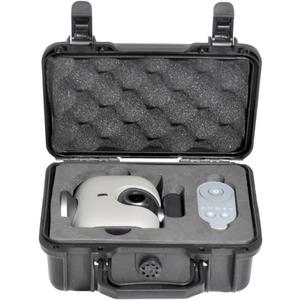 Portable Carrying Case for XbotGo, Durable PP Plastic with EVA Liner, Waterproof & Dustproof, Shockproof Design, Secure Lock & Ventilation System, Includes Mesh Pocket, Ideal for Storage & Travel