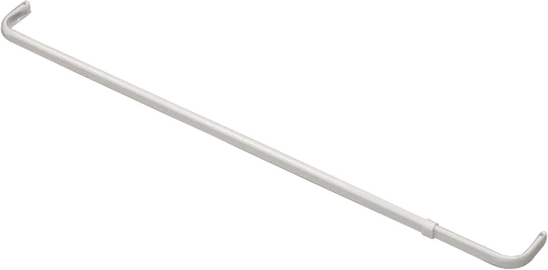 Fantasia 28-48 inch Adjustable Width Single Curtain Rod for windows with Brackets & Hardware - Easy to Install