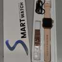 Smart Watch for Android/iPhone, 5ATM Fitness Watches for Women with 110+ Sports Modes, Bluetooth Calls/Messages/App Notifications, Health Monitor Blood Pressure/Heart Rate/SpO2/Sleep, Gifts for Women (Gold-Pink)