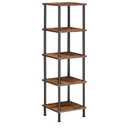 HOOBRO 5-Tier Corner Shelf Stand, Corner Square Rack Display Shelf, Tall Storage Plant Stand, Bookcase for Small Spaces, Living Room, Home Office, Kitchen, Rustic Brown and Black BF50CJ01
Amazon's Choice