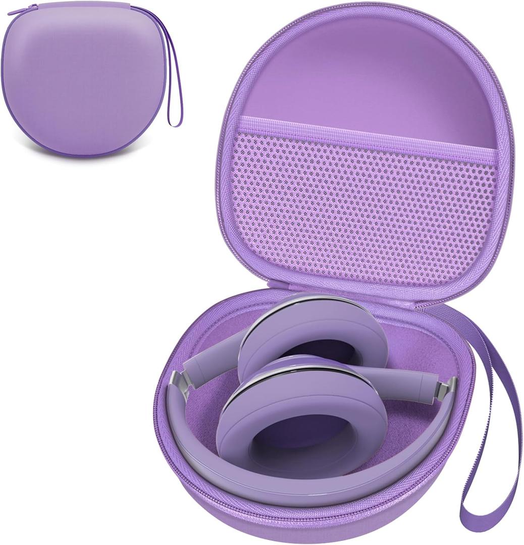 Headphone Case Compatible with JBL Tune 520BT 510BT 720BT 770NC/BERIBES/TOZO/KVIDIO/Beats/Soundcore Anker Noise Cancelling Over-Ear Headphones, Deep Purple