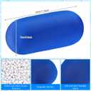 3 x Geelin 2 Pcs Microbead Roll Pillow 11.8 x 6.3 Inch Soft Pillow Bolster Cylindrical Pillow Microbead Pillows for Sleeping Home Travel Neck Head Back Support Rest (Pink, Blue)