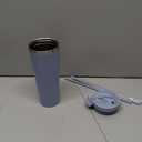 BJPKPK 26oz Stainless Steel Insulated Tumbler With lid And Straw Travel Coffee Thermal Tumblers Cup For Women And Men,Modern Blue