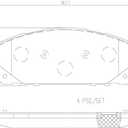 Brembo P37021N Premium Ceramic Front Disc Brake Pad Set JEEP OE# 00K68227573AA