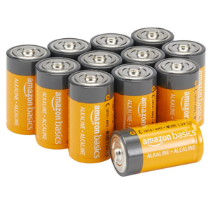 12-Pack C Cell Alkaline All-Purpose Batteries, 1.5 Volt, 5-Year Shelf Life