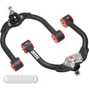 14" Lift Front Upper Control Arms for 2005-2010 Grand Cherokee (WK) & Jeep Commander (XK), Heavy Duty Suspension Arms with Pre-Installed PU Bushings & Ball Joints, Wrinkle Black (2PCS)