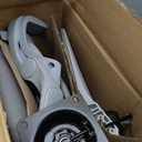 Smug Drafting Chair with Flip-up Arms, Height Adjustable Standing Tall Office Desk Chair with Foot Ring, Ergonomic Swivel Computer Chairs with Rolling Wheels, Grey