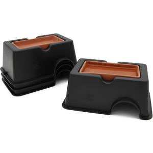 4 Pcs Small Reptile Hide Box Humidifier Caves Water Supply Hideout with Sink Basin for Lizards,Gecko, Snake