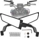 XINGWU Large Motorcycle Wing Mirrors Stealth Mirror Adjustable Rearview Side Mirror for Z650 Z900 Z1000 Duke 390 790 1290 MT07 MT09 S1000 Street Bike