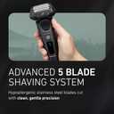 Panasonic ARC5 Electric Razor for Men with Pop-Up Trimmer, Wet/Dry 5-Blade Shaver, Men's Electric Razors for Shaving Face with Intelligent Shave Sensor and 16D Pivoting Head, ES-LV67-K (Black)