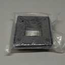 2" Square Premium Base Flange and Covers Set for Home Improvement and Tools, Aluminum,Black