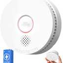 Ecoey Smoke Detector, Smoke Alarm with Advanced Photoelectric Technology, Fire Alarm Smoke Detector with Test Button and Low Battery Reminder, Fire Alarm Used in Bedroom, Home, FJ138, 3 Pack