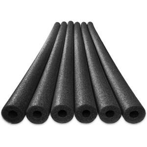 Oodles of Noodles 6 Pack Black Foam Pool Noodles  48 x 2.5 Hollow Core  Extra Dense, Durable  Made in North America