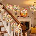 delaimastor Fall Religious Jesus Craft Kit DIY Religious Cross Craft Kit Fall Hankful Heart Trees Crafts for DIY Thanksgiving Craft Supplies School Classroom Fun Activities