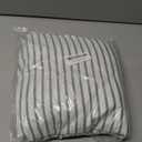 Extra Deep Queen Fitted Sheet - Hotel Luxury Single Fitted Sheet Only - Easily Fits 18 inch to 24 inch Mattress - Ultra Soft, Wrinkle Free with Extra Deep Pockets - Breathable & Comfy - Grey Stripes
