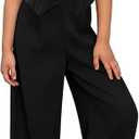 Girls Two Piece Outfits, Kids Vest And Wide Leg Pants Set, Back to School Outfits for Girls, 11-12Y