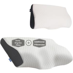 Derila Kingsize Memory Foam Pillow & Additional Pillowcase