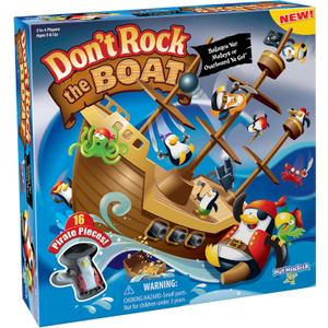 PlayMonster Dont Rock the Boat Board Game-Kids Games, Family Games for Kids and Adults, Board Games for Family Night, Multi-Player Board Games, Builds Hand & Eye Coordination, Balancing Toy, Ages 5+