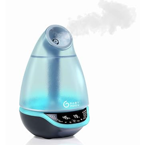Babymoov Hygro Plus Cool Mist Humidifier 3in1 Humidity Control, Multicolored Night Light & Essential Oil Diffuser Easy Use and Care (NO Filter Needed)