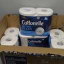 Cottonelle Ultra Clean Toilet Paper with Active CleaningRipples Texture, Strong Bath Tissue, 32 Family Mega Rolls = 176 Regular Rolls (8 Packs of 4)