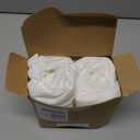 2 Pack and Play Sheets, Waterproof Mini Crib Sheets Fitted - 38x26 Organic Cotton Pack N Play Sheets for Graco Pack and Play Mattress, Playard Baby Crib Sheets,Neutral for Boy,Girl,Toddler(Soft White)