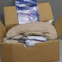 Sealy Electric Blanket Heated Throw 50"x60" Soft Double Sherpa Super Cozy with 6 Fast Heating Levels & 2-10 Hours Auto-Off, Over-Heat Protection, Machine Washable, Camel