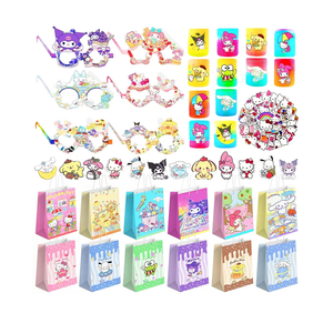 ZXYZXYZZ 98Pcs Cute Party Favors,Kawaii Birthday Party Supplies include Goodie Bags,Spring Rainbows,Party Glasses,Button Pins,Stickers,Cute Goodie Bags Stuffers,Classroom Prizes