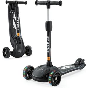 Kick Scooter Adjustable Height Adjustable HandlebarKids Scooter 3 Wheel with LED LightsSuitable Kids Ages 2Ages 6Ages 8Extra Wide Deck for Boys and Girls