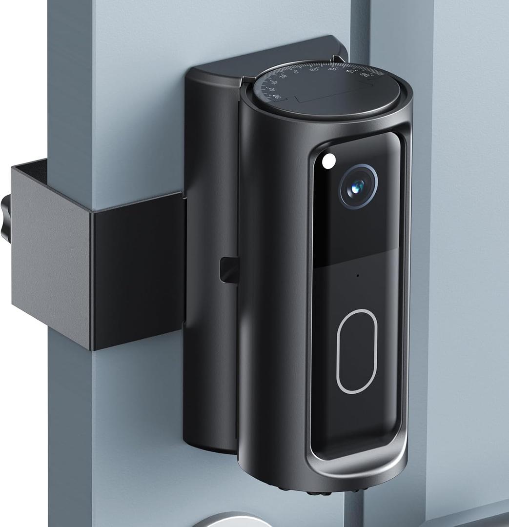 Blink Doorbell Mount Adjustable 360 Degree Angle Compatible with Blink Video Doorbell(2025 Model), No-Drill Blink Camera Bracket Holder for Home, Apartment & Dorm (Door Mount)