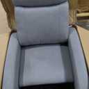 Sweetcrispy Recliner Chair Fabric Recliner Sofa No Massage, Home Theater Seating with Lumbar Support, Adjustable Push Back Overstuffed High-Density Sponge Reclining for Living Room, Slate Gray (27.2"D x 34.3"W x 38.6"H, Grey)